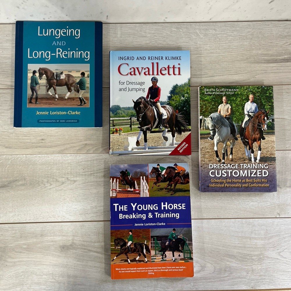 Horse Equestrian Training Lot Of 4 Breaking, Long Reining & Dressing
