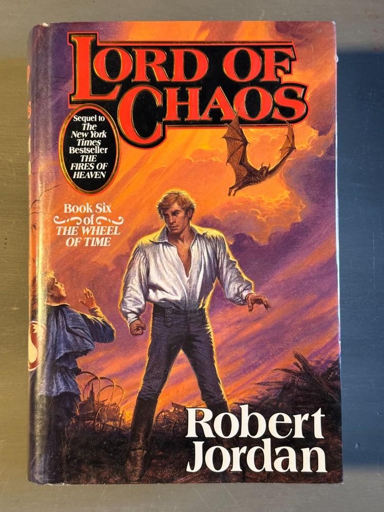 Lord of Chaos by Robert Jordan, 1994, HCDJ, 1st Trade Edition
