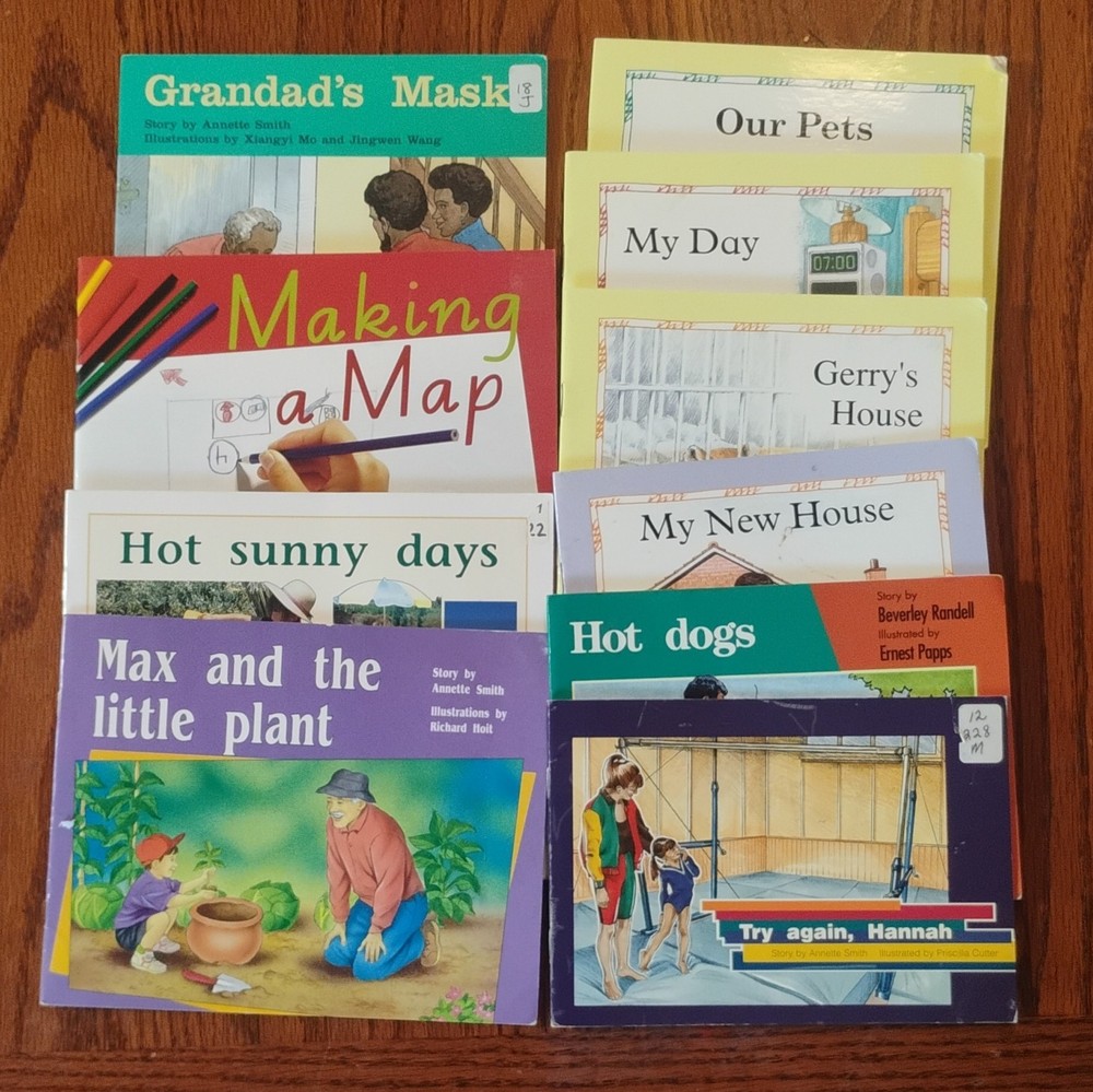 Lot of 10 Rigby PM Leveled Readers Classroom Books Mixed Titles Used