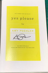 Yes Please by Amy Poehler SIGNED 1st/2nd HC DJ 2014 Essays Memoir