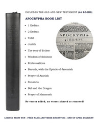 1611 KJV Facsimile w/ Apocrypha: 1st Edition, Authentic Reproduction (11x7x1.5)