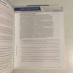 BJU Press United States History Student Activity & Answer Key No Writing