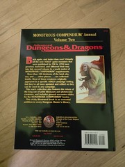 AD&D 2E Monstrous Compendium Annual Volume Two TSR 2158 NM Monster Manual