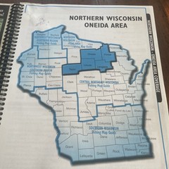 Sportsman’s Connection Northern Wisconsin Fishing Map Guide Oneida Area Book