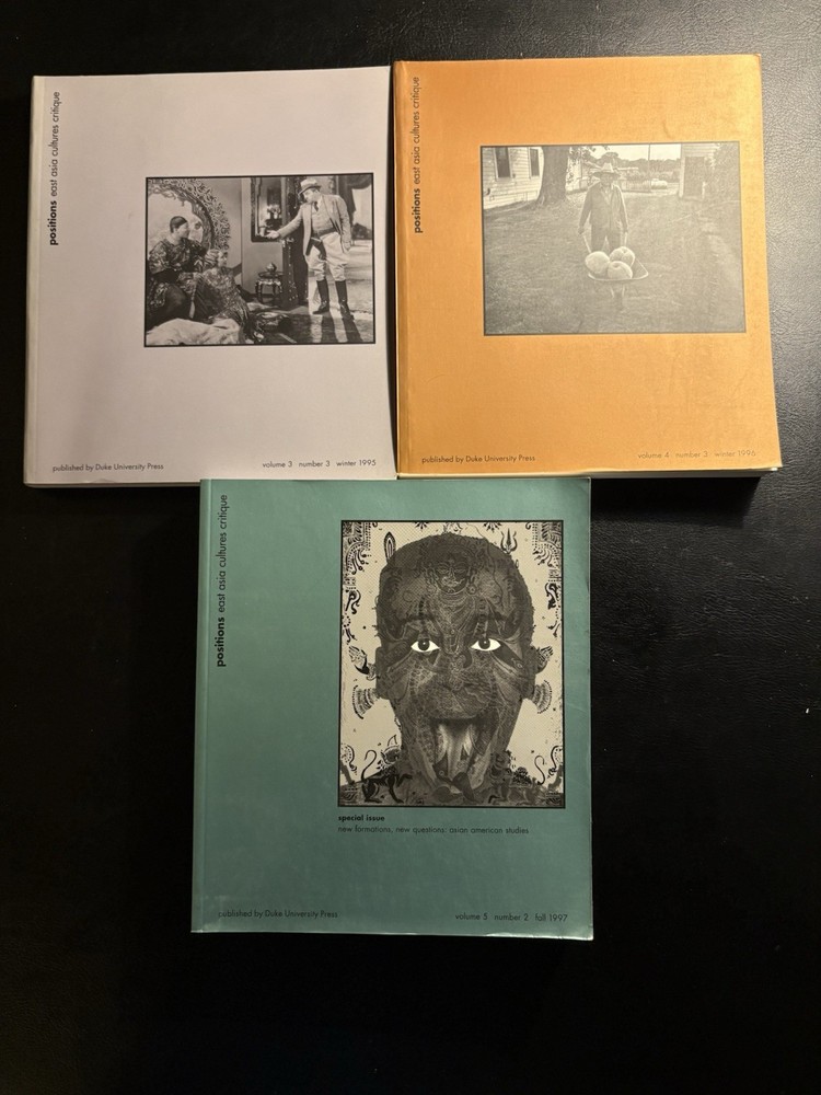Positions East Asia Cultures Critique 3 Issue Lot Duke 1995 1996 1997 Queer LGBT