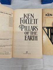 Ken Follet Novels Lot of 3 Triple The Pillars of The Earth & The Hammer of Eden
