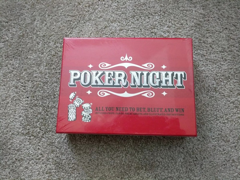 Poker Night: All You Need to Bet, Bluff, and Win by Scott McNeely Sealed, New