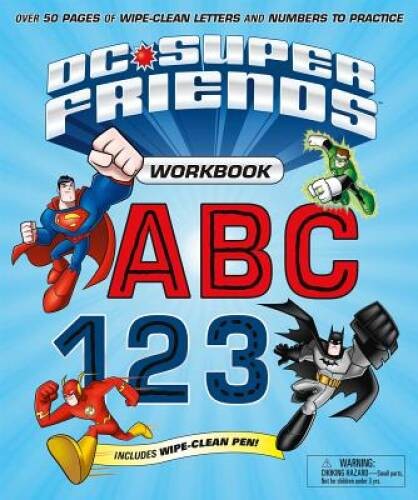 DC Super Friends Workbook ABC 123: Over 50 pages of wipe-clean lett – ACCEPTABLE