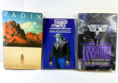 AA ATTANASIO 1st Ed Book Lot BEASTMARKS In Other Worlds RADIX William Morrow