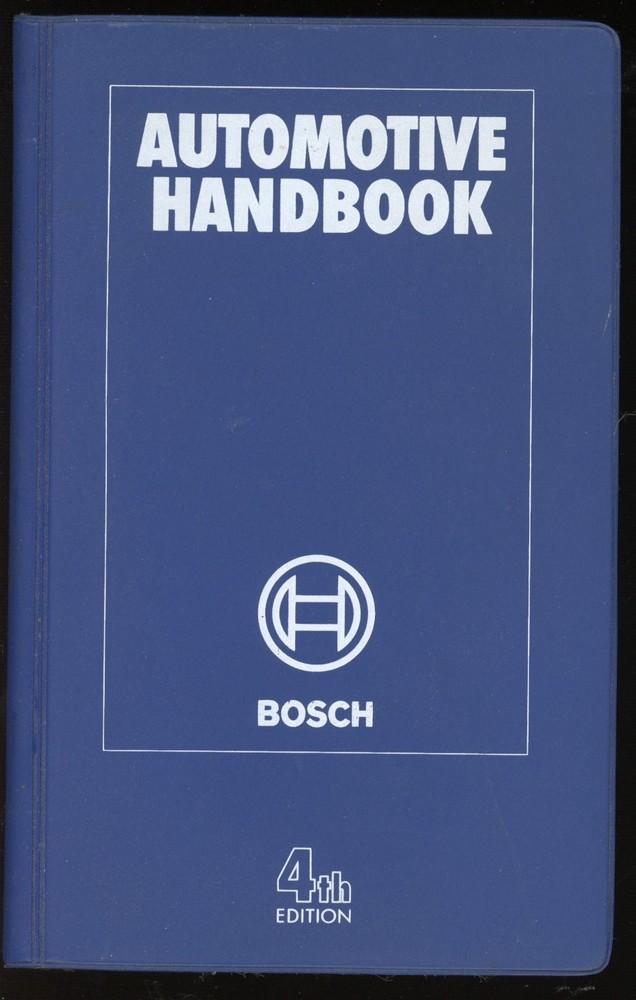 Bosch Automotive Handbook 4th Edition