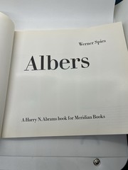 Albers by Werner Spies Harry N. Abrams, Meridian Modern Artists Paperback Art