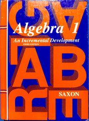 Algebra 1: An Incremental Development, 3rd Edition~(Saxon Algebra 1)~Hardcover