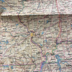 Vintage New Old-Stock Rand McNally Fold-Out Map of the United States USA 52″x34″