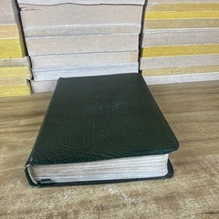 Living Bible Paraphrased Cowhide Leather Second Printing Tyndale Cowhide Green