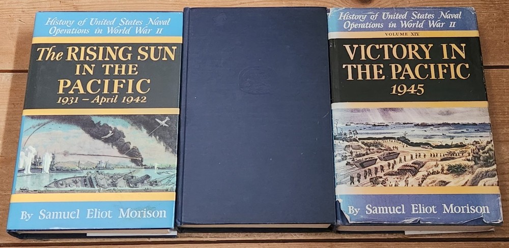 Samuel Eliot Morison History of US Naval Operations WWII 3 Book Lot Hardcover