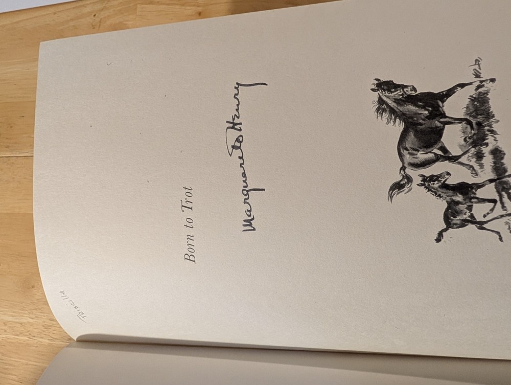 SIGNED Born to Trot Marguerite Henry Lot 5 Vintage Hardcover Books Wesley Dennis
