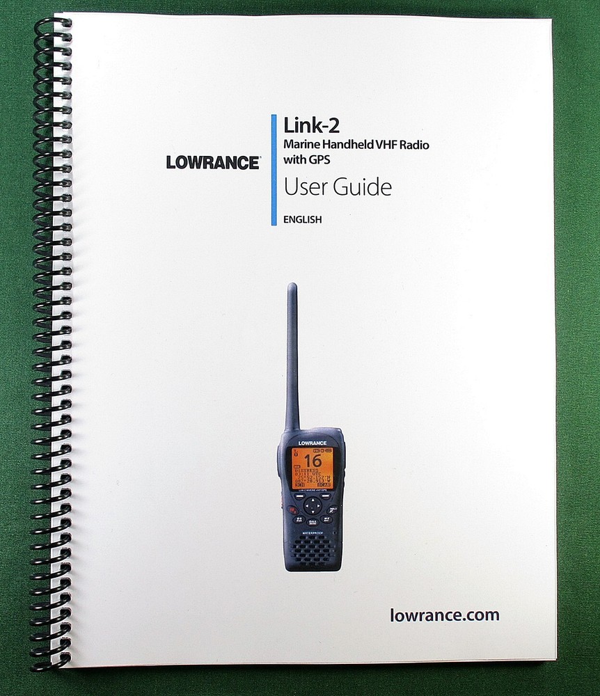 Lowrance Link-2 Instruction Manual: 88 Pages & Protective Covers