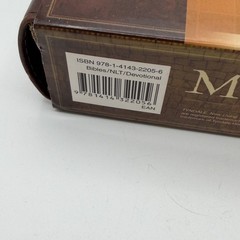 Holy Bible Mosaic New Living Translation NLT Devotional Brown Leatherette