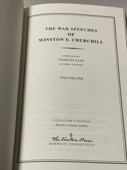 Easton Press Winston Churchill: War Speeches 1931-1945 Full Leather Fine 3 Vols