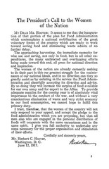 1917 War Cook Book For American Women 32 Pages