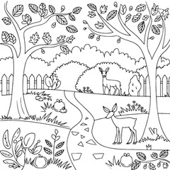 Fall Vibes Coloring Book