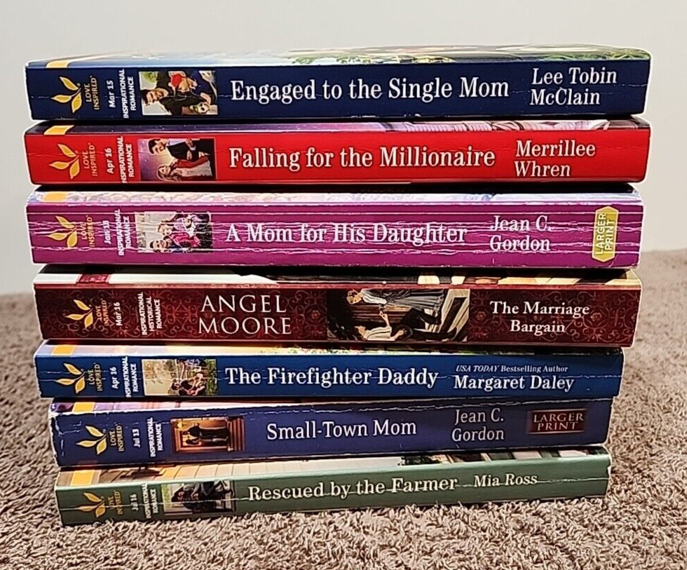Lot of 7 Love Inspired Historical Heart Warming Inspirational see desc for Title