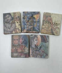 Mandala Set of 5 Minibooks Hinduism Religion Spirituality Kali Ganesh Krishna