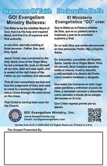 200 Full-Color Gospel Bible Tracts in English & Spanish | 4 Assorted Covers