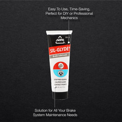 Sil-Glyde 4 Oz Tube Silicone Based Brake Assembly Lubricant for Eliminating Disc