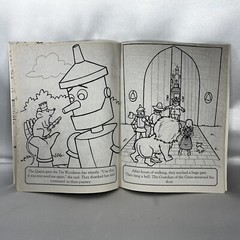 The Wizard Of Oz Coloring Story Book 4 Sheets Color Stickers