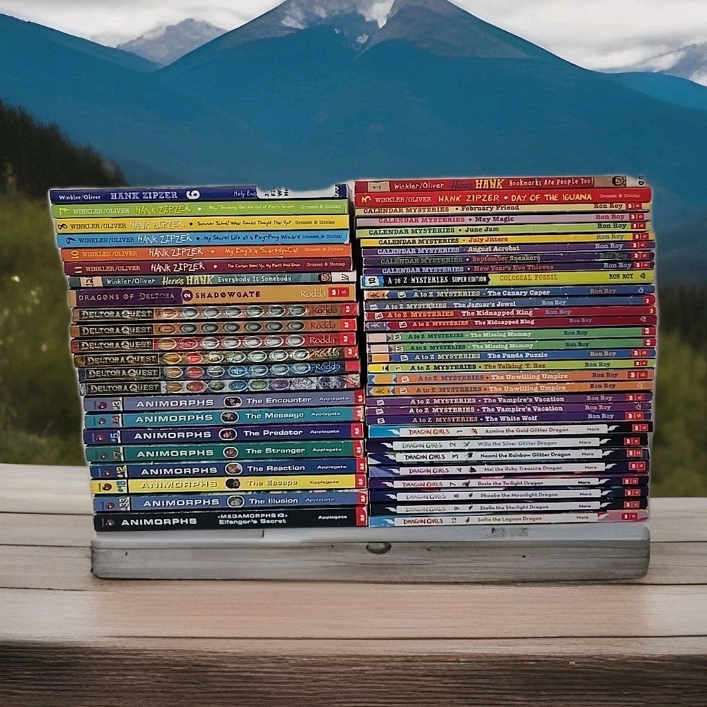 Modern/Vintage Mixed Lot Of 53 Kids Youth Paperback Books Chapter Books