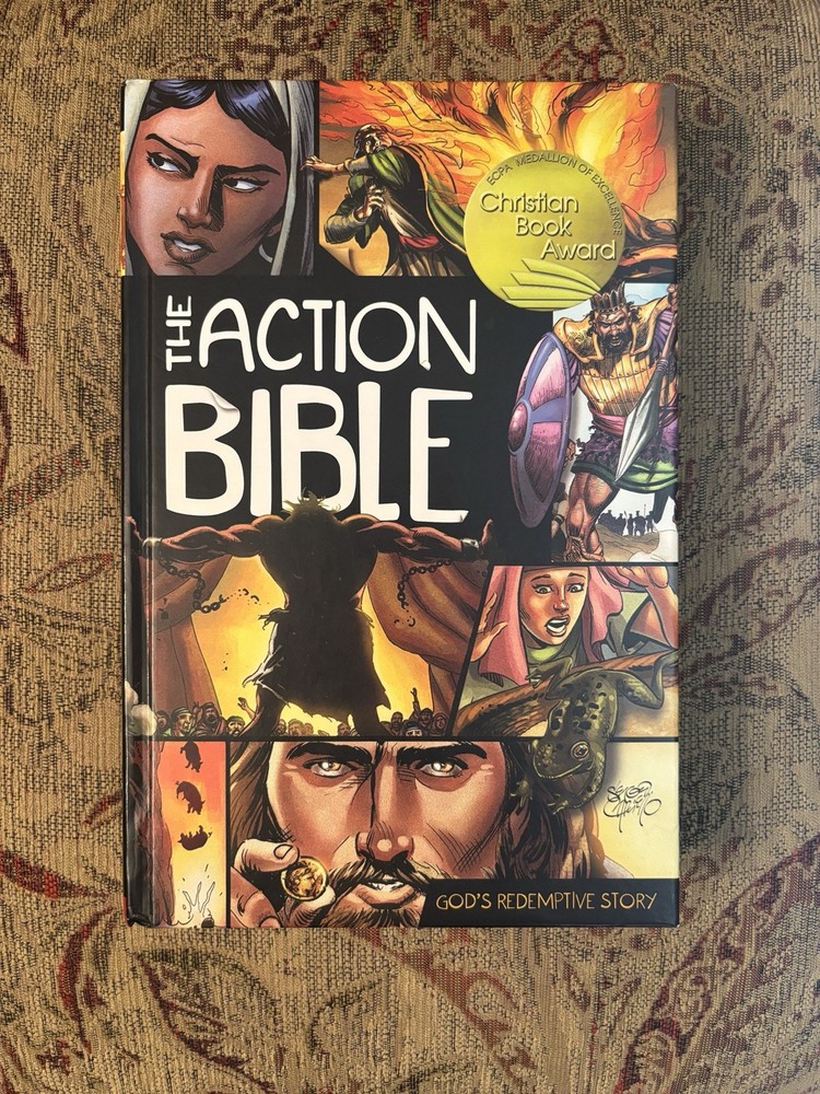 The Action Bible God’s Redemptive Story Sergio Cariello David C Cook HC 2010