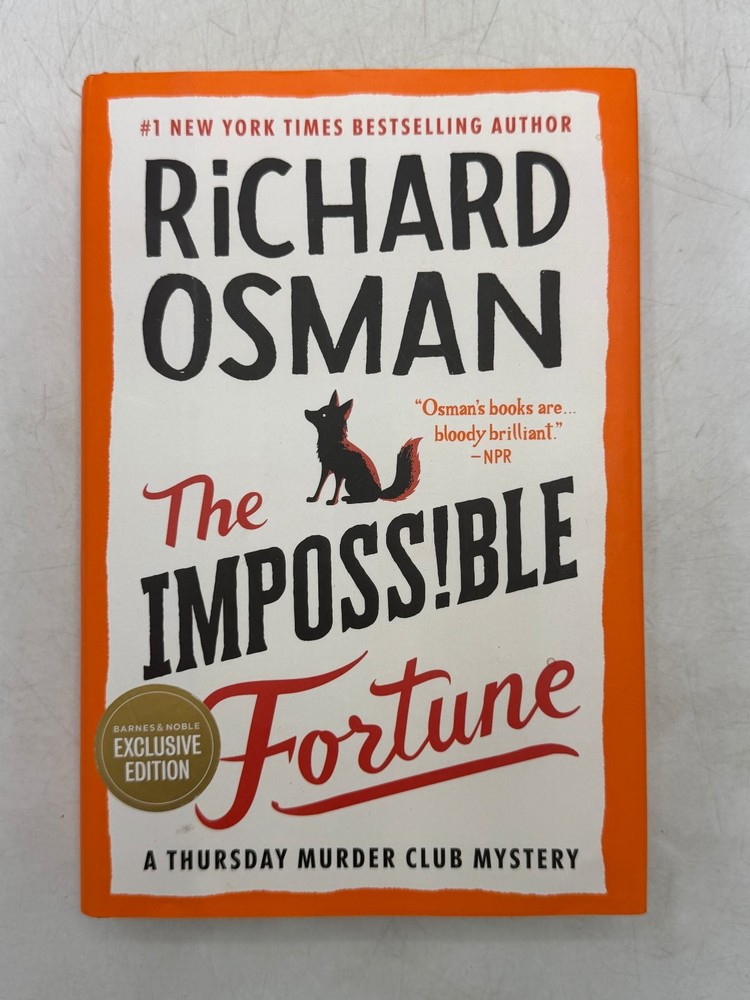 The Impossible Fortune Richard Osman 2025 1st Print B&N Exclusive Mystery Viking