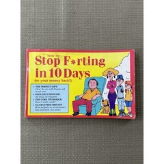 How to Stop Farting in 10 Days Vintage 1987 Humor Book Ray Strobel Paperback