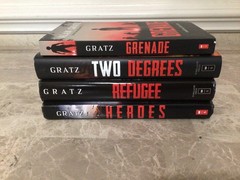 Lot Of 4 Alan Gratz Books Heroes Refugee Two Degrees Grenade