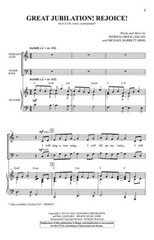 Great Jubilation! Rejoice! SATB Michael Barrett
