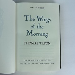 Franklin Library Signed First Ed Wings of the Morning 1990 Thomas Tryon Leather