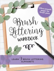 Brush Lettering Workbook – paperback Peter Pauper Press, Inc.
