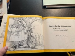 SIGNED! Lucretia the Unbearable By Sharmat and Janet Stevens. 1st ed. VG/VG+