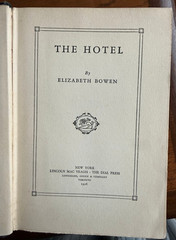 The Hotel Elizabeth Bowen First Edition 1928 294 pages