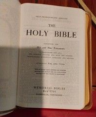 Holy Bible, KJV, Memorial Edition, Concordance, Illustrated, Red Letter (1958)