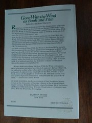 Vintage ” Gone With The Wind AS A BOOK AND FILM ” SOFTCOVER 1987 ~ 1st PB Ed