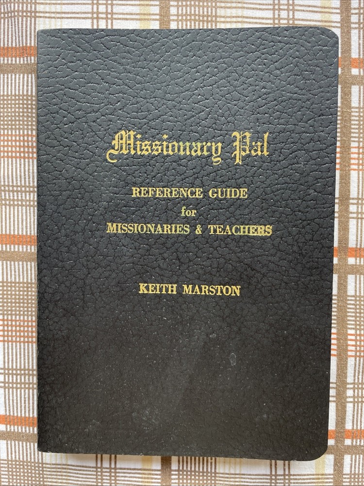 Missionary Pal Reference Guide for Missionaries Keith Marston (1972 LDS Leather)