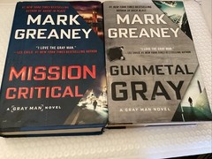 Lot 6 HC Mark Greaney GRAY MAN Series 6,8, 11-14 Midnight Black~Chaos Agent