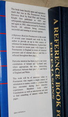 (1998 First Edition -England) A REFERENCE BOOK FOR FREEMASONS / Frederick Smyth