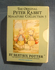 Original Peter Rabbit Miniature Collection 5~4 Boxed Mini Books~1990