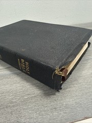 Circa 1962 World Publishing RSV Bible Black Morocco Leather GOLD EDGE