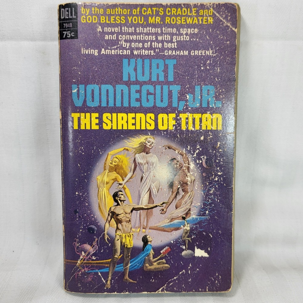 The Sirens of Titan Paperback BOOK by Kurt Vonnegut Jr Dell First Edition 1966