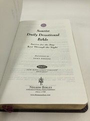 Sonrise Daily Devotional Bible~Thomas Nelson 2004 Bonded Leather ~ Burgundy