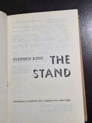 The Stand Stephen King 1978 Doubleday Early BCE Hardcover Dust Jacket HCDJ VG